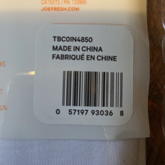 BNWT 4 pack Joe Fresh 100% cotton undershirts kids 4T - Picture 4 of 4